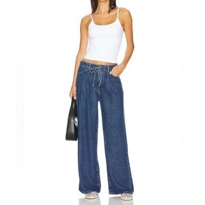 Classic Super Drape Draw String wide leg Blue Women's Jeans size 29